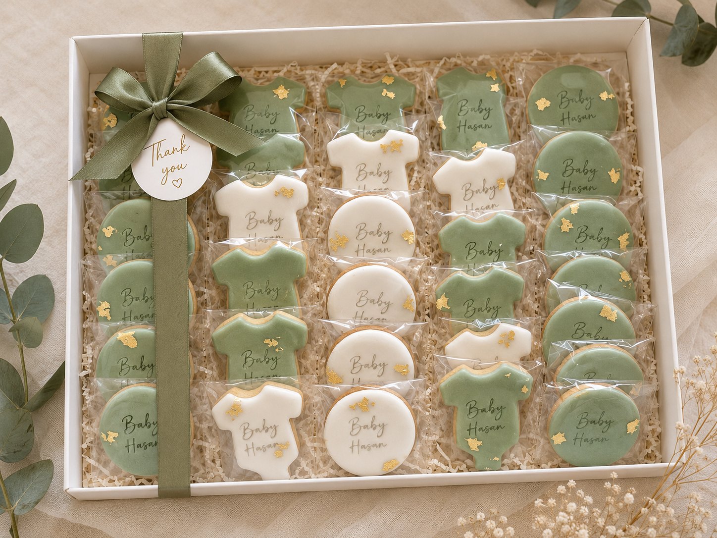 Green Baby Shower Box